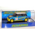 SCALEXTRIC BMW Mini Cooper ‘Scalextric No.28’ C3073 In Crystal Display Case